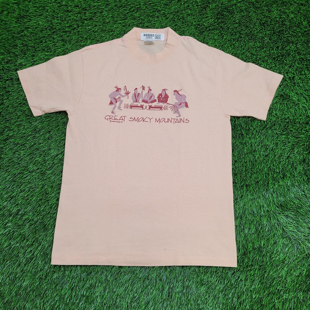 Vintage 80s Great Smoky Mountains T-Shirt Mens Medium Made In the USA